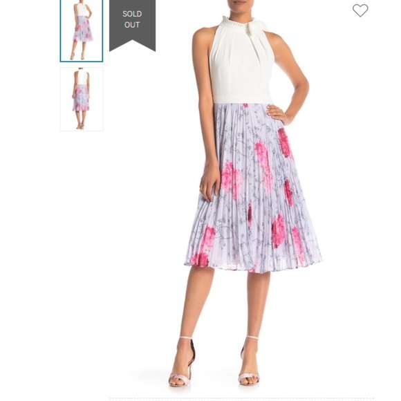 ted baker babylon pleated dress